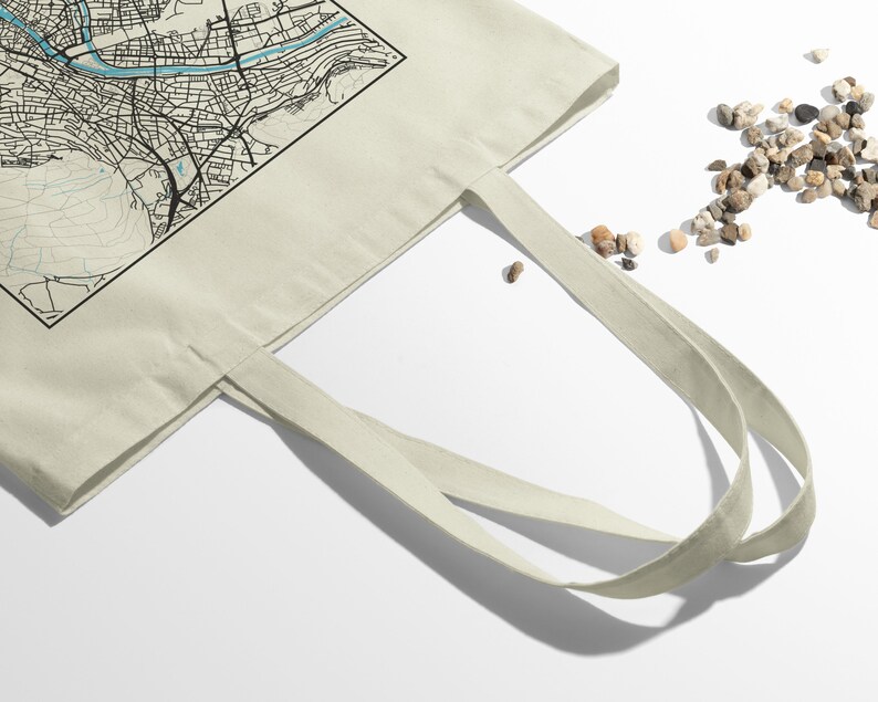 Zurich Switzerland City Street Map Tote Bag request Any Etsy