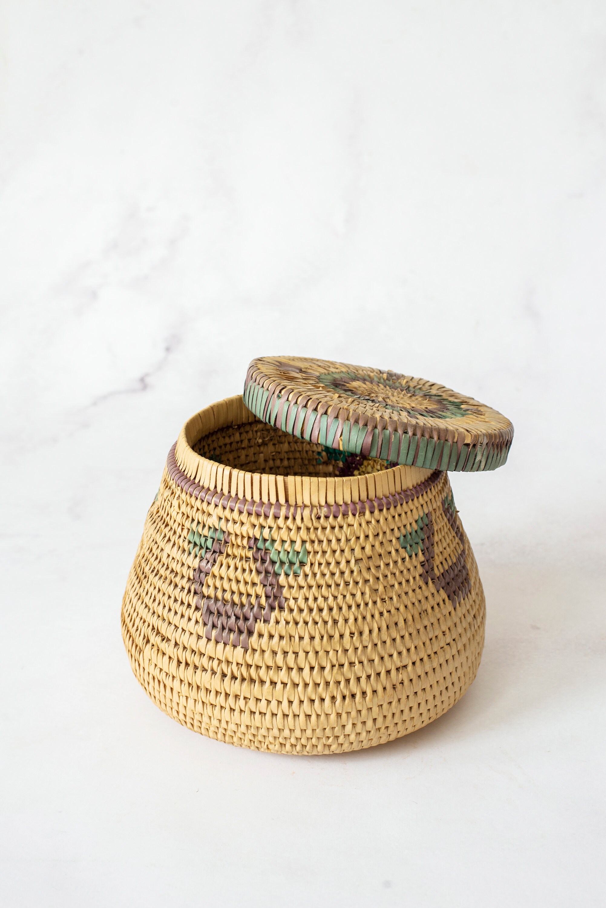 African Woven Rattan Basket Wicker Basket Handmade African | Etsy