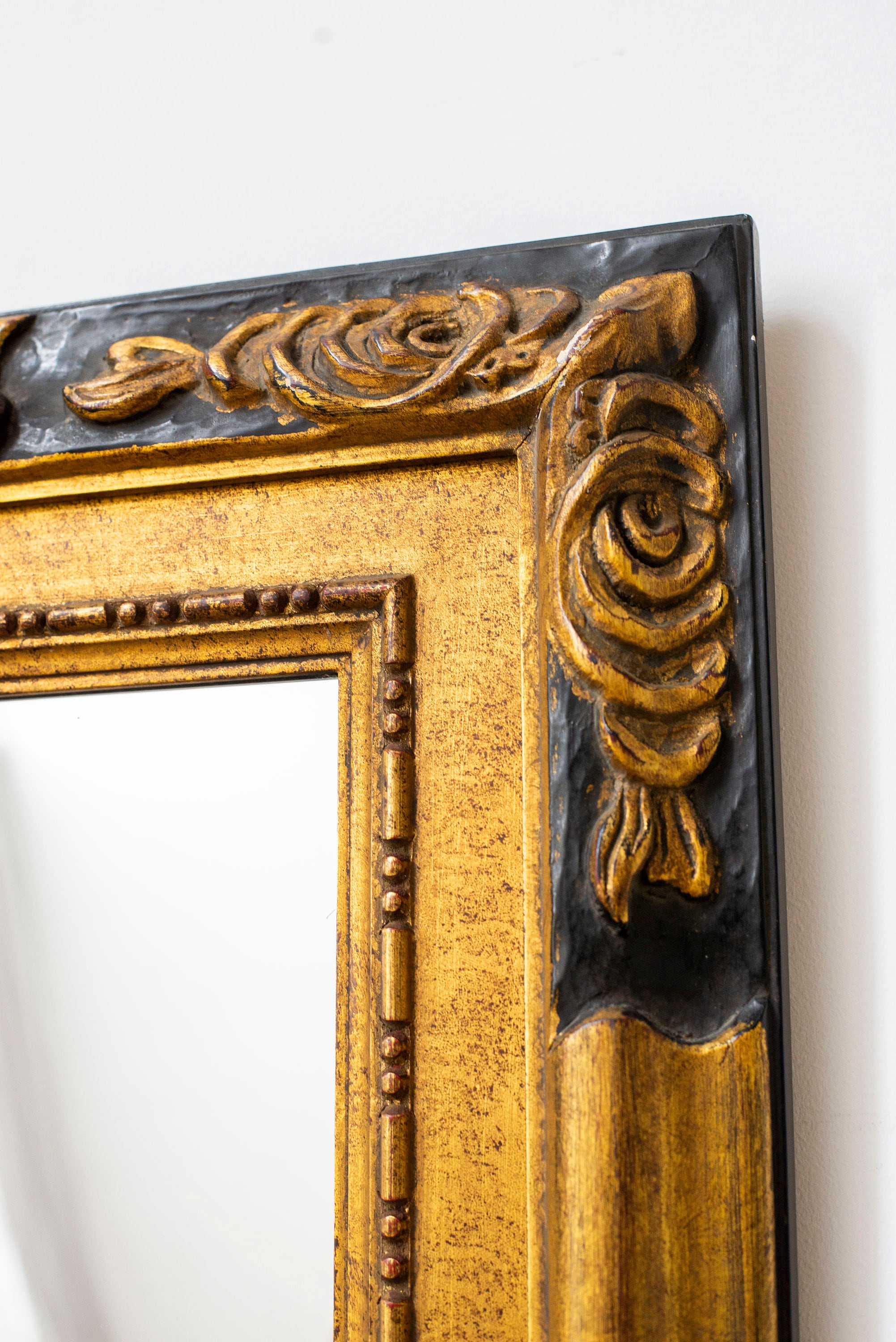 Framed Art Deco Mirror Handmade Black And Gold Wall Mirror Etsy