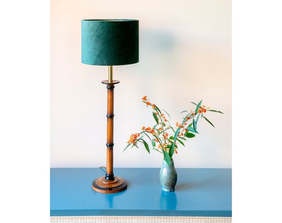 Faux top bamboo lamp
