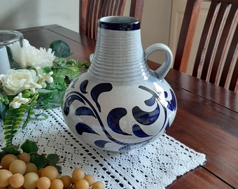 Vintage Keramik Steingut Steinzeug Weinkrug Krug Vase Salzglasur 411-20