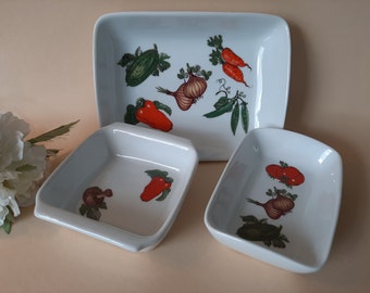 Gerold Bavaria Porzellan Schalen Set, 3 teilig