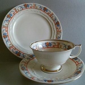 Vintage Collectible Cup Plate Art Deco Porcelain Bavaria Warenhaus EPA AG Berlin
