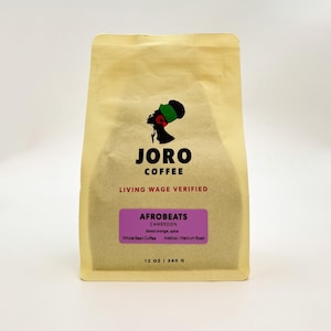 Afrobeats Single Origin  Premium Medium Roast Whole Bean Coffee, Arabica, 12 oz
