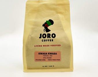 Kwasa Kwasa Whole Bean Coffee: African Medium Roast