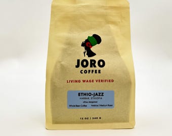 Café en grains éthio-jazz : Arabica d'Éthiopie, torréfaction moyenne