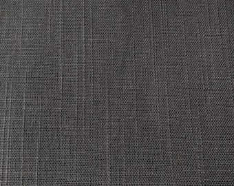 Medium /Heavy weight Dark grey LINEN blend fabric by the yard,drapery ,upholstery fabric