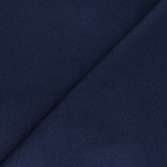 Navy Blue Cotton Flannel Fabric