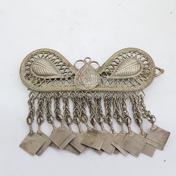 Head dress hair ornament earring pendants Uzbek Af