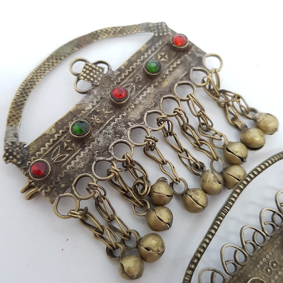 Head dress hair ornament earring pendants TWO Haza