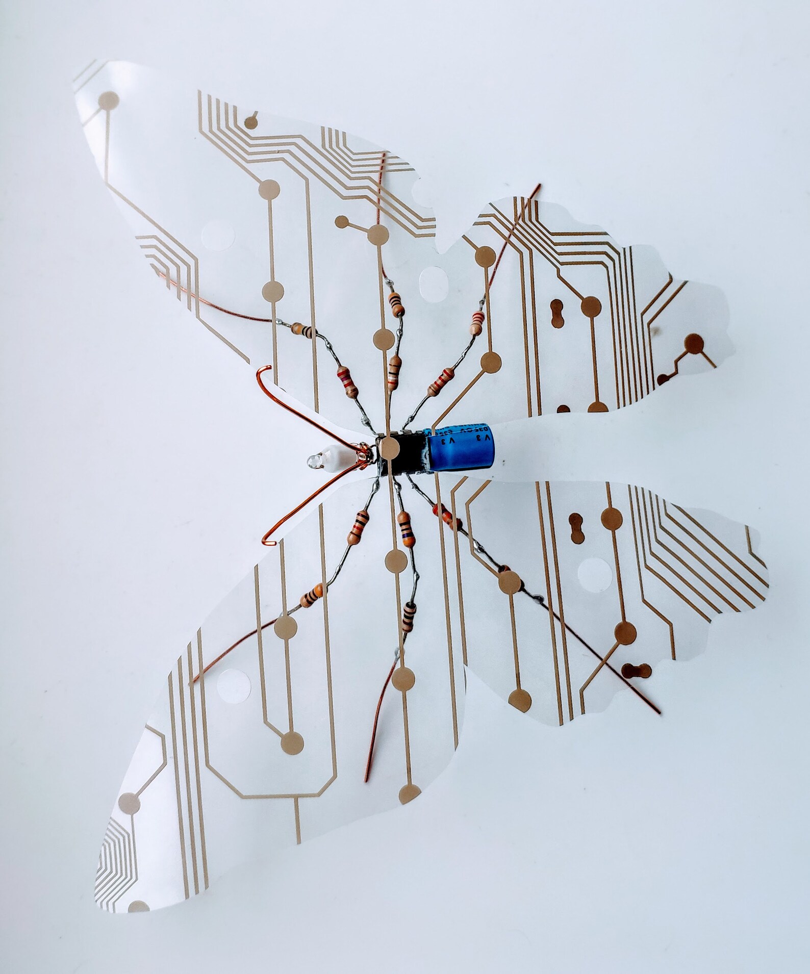 Electronic Blue Butterfly Etsy