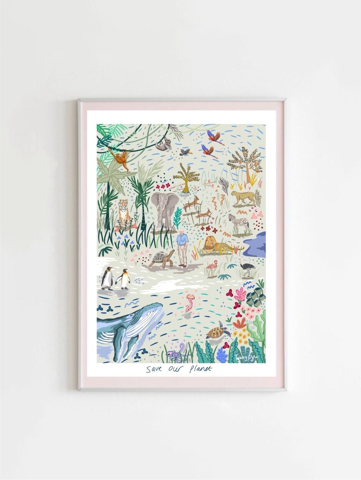 David Attenborough - Save Our Planet - Unframed Art Print