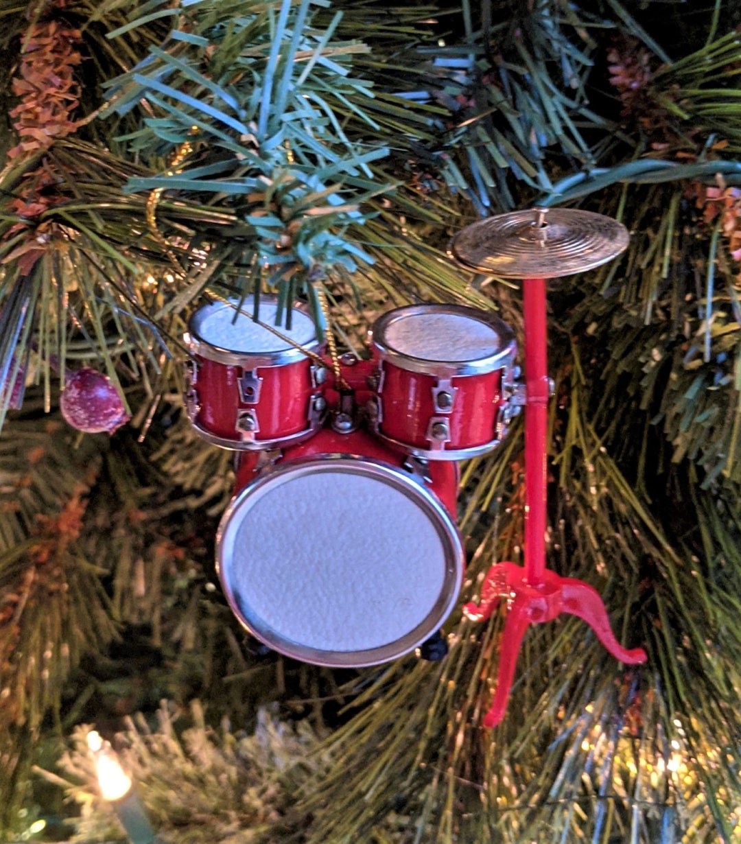 Realistic Drum Set Ornament Trap Set Music Lover Ornament Rock Etsy
