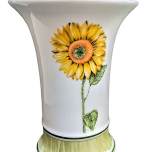 Villeroy & Boch Vintage Flora House Flared top Botanical Sunflower Vase