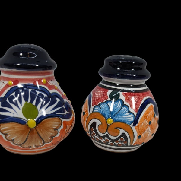 Talavera pottery Salt and Pepper Shakers Artist Signed