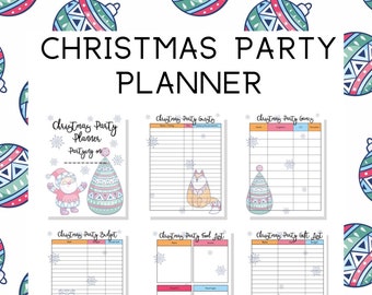 Planificador de vacaciones imprimible / Planificador de fiestas de Navidad