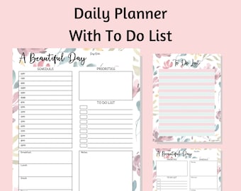 Daily Planner Printable With To-Do List