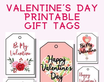 Etiquetas de regalo para el día de San Valentín, divertidas y bonitas, imprimibles