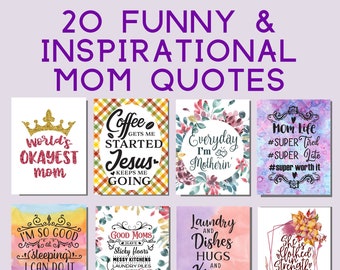 Paquete de 20 citas sobre ser mamá: divertidas e inspiradoras