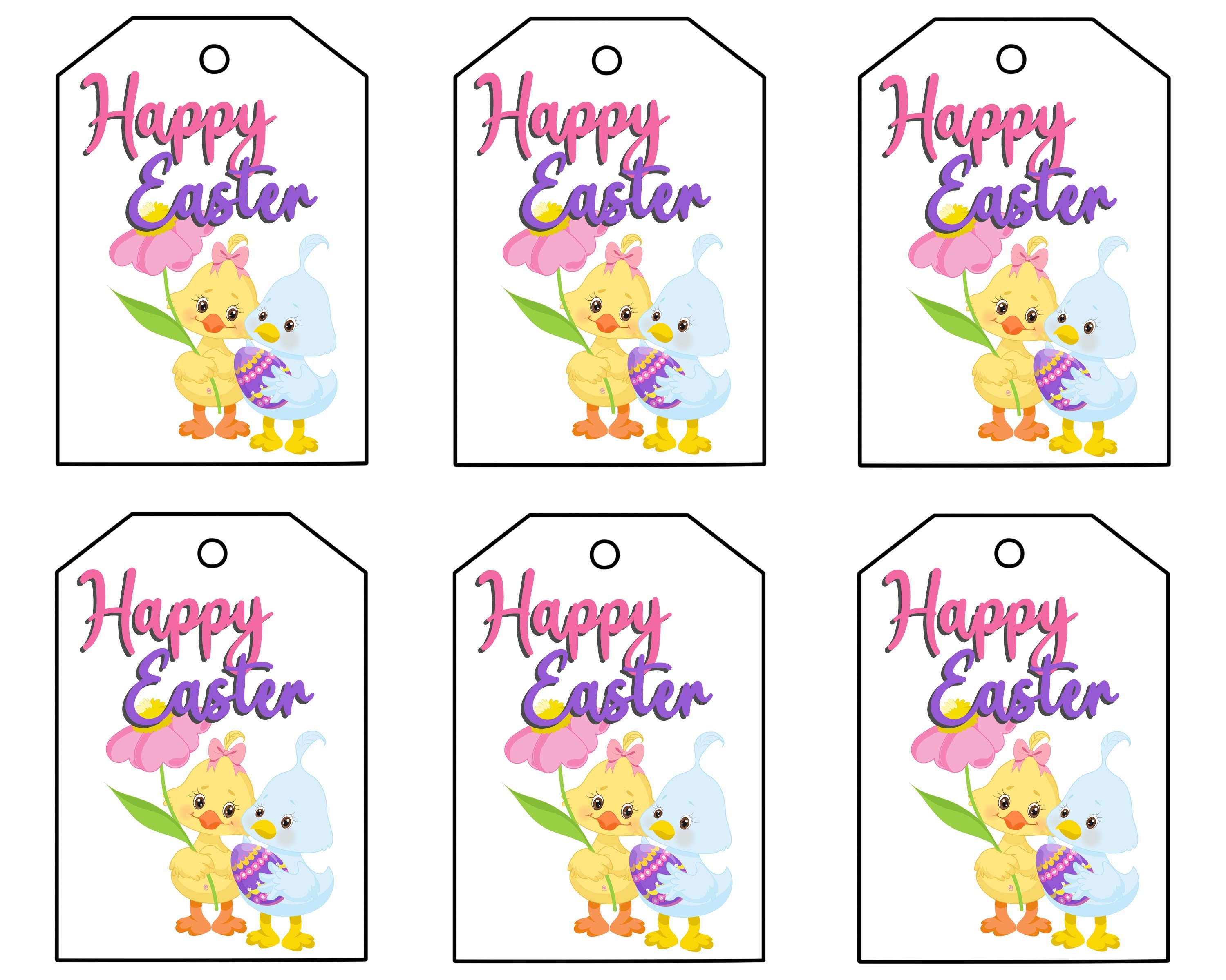 6 Adorable Printable Easter Gift Tags | Easter Printables | Party ...