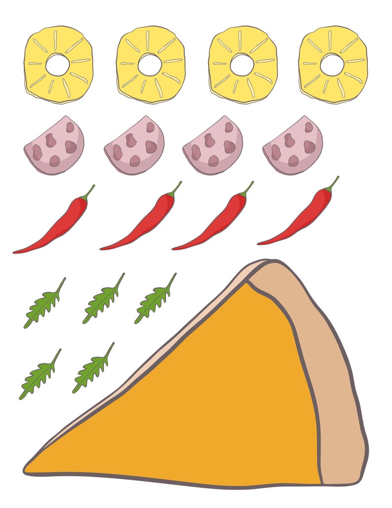 Printable Pizza Card Game for Kids | Printable Games for Kids ...