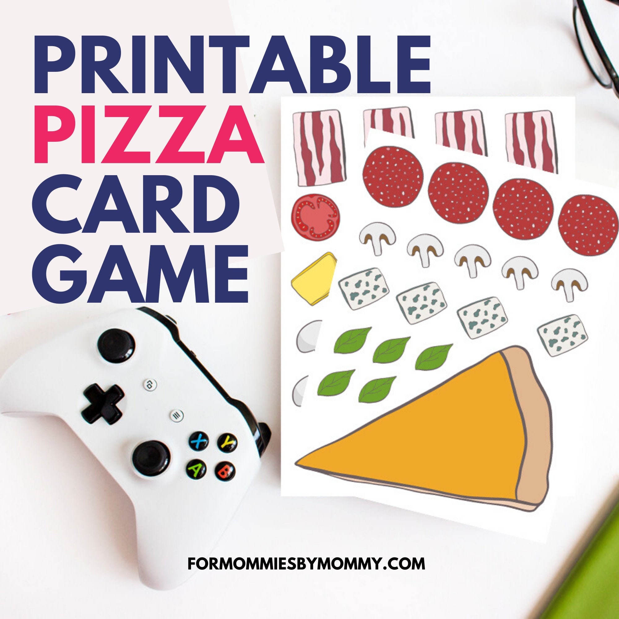 Printable Pizza Card Game for Kids Printable Games for Kids Preschooler