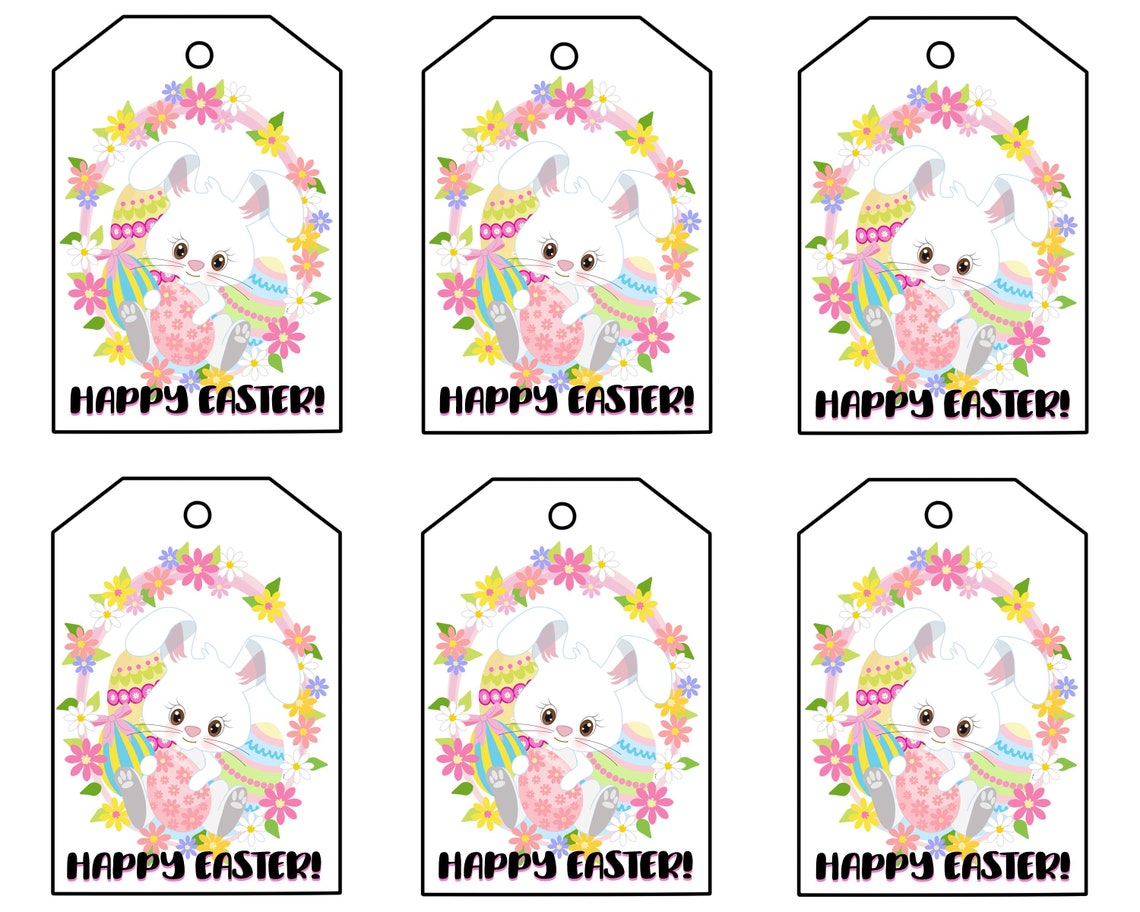 6 Adorable Printable Easter Gift Tags | Easter Printables | Party ...