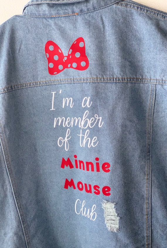 minnie mouse club jean jacket