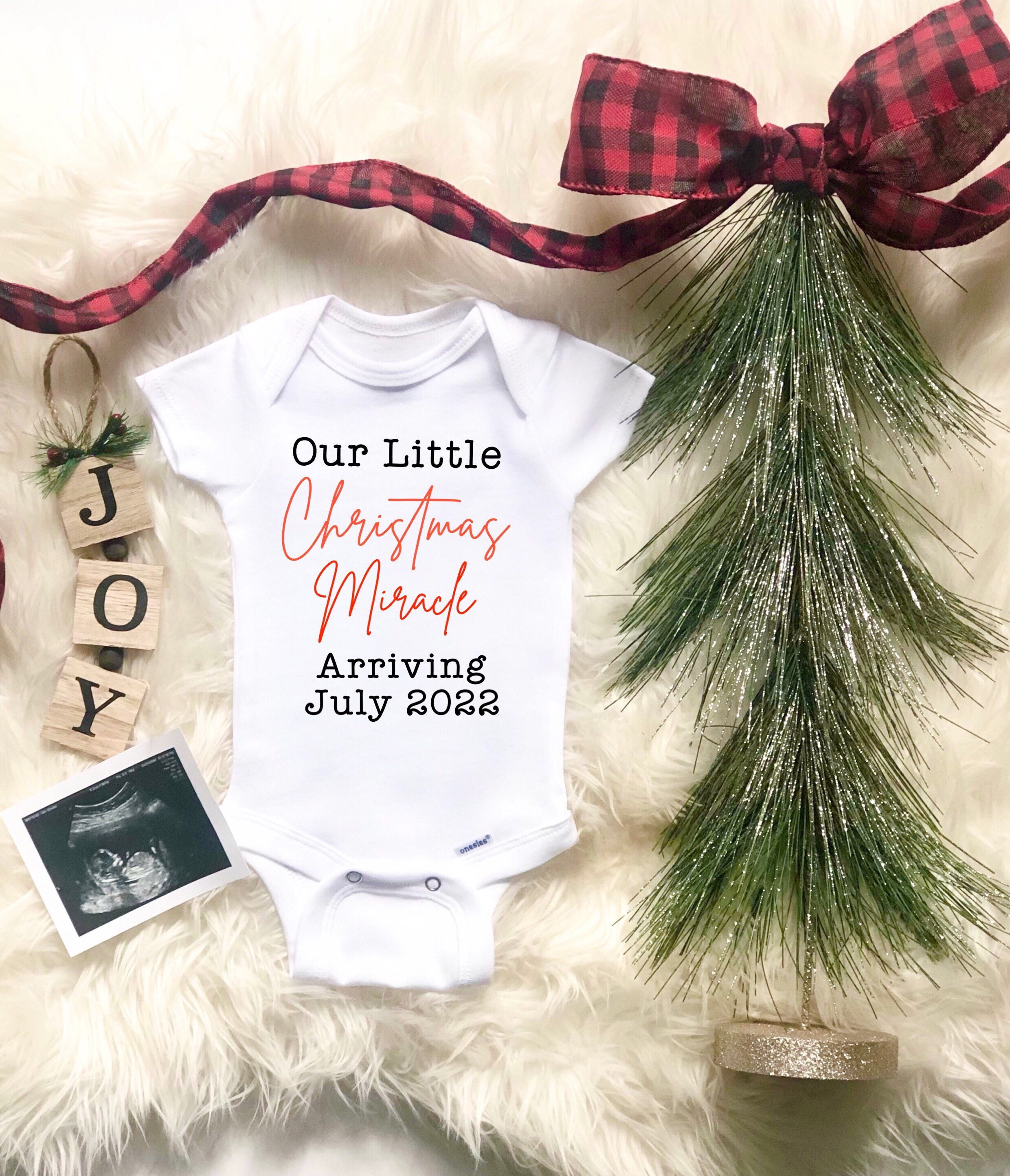 Christmas Miracles 2022 Christmas Baby Announcement Onesie Our Little Christmas | Etsy Australia