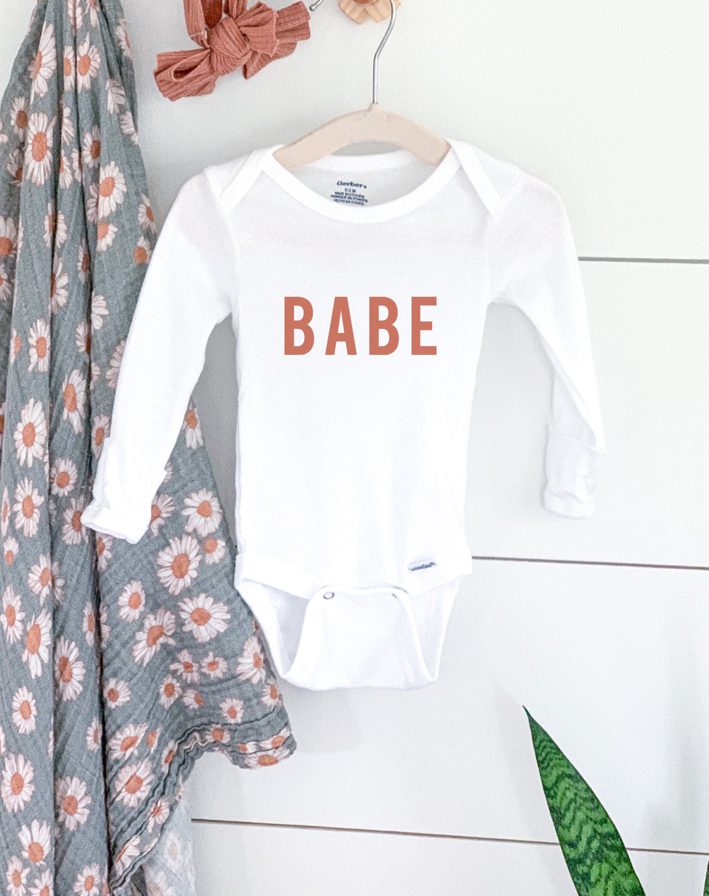 Babe Onesie Baby Clothing Newborn Customizable Girls Etsy