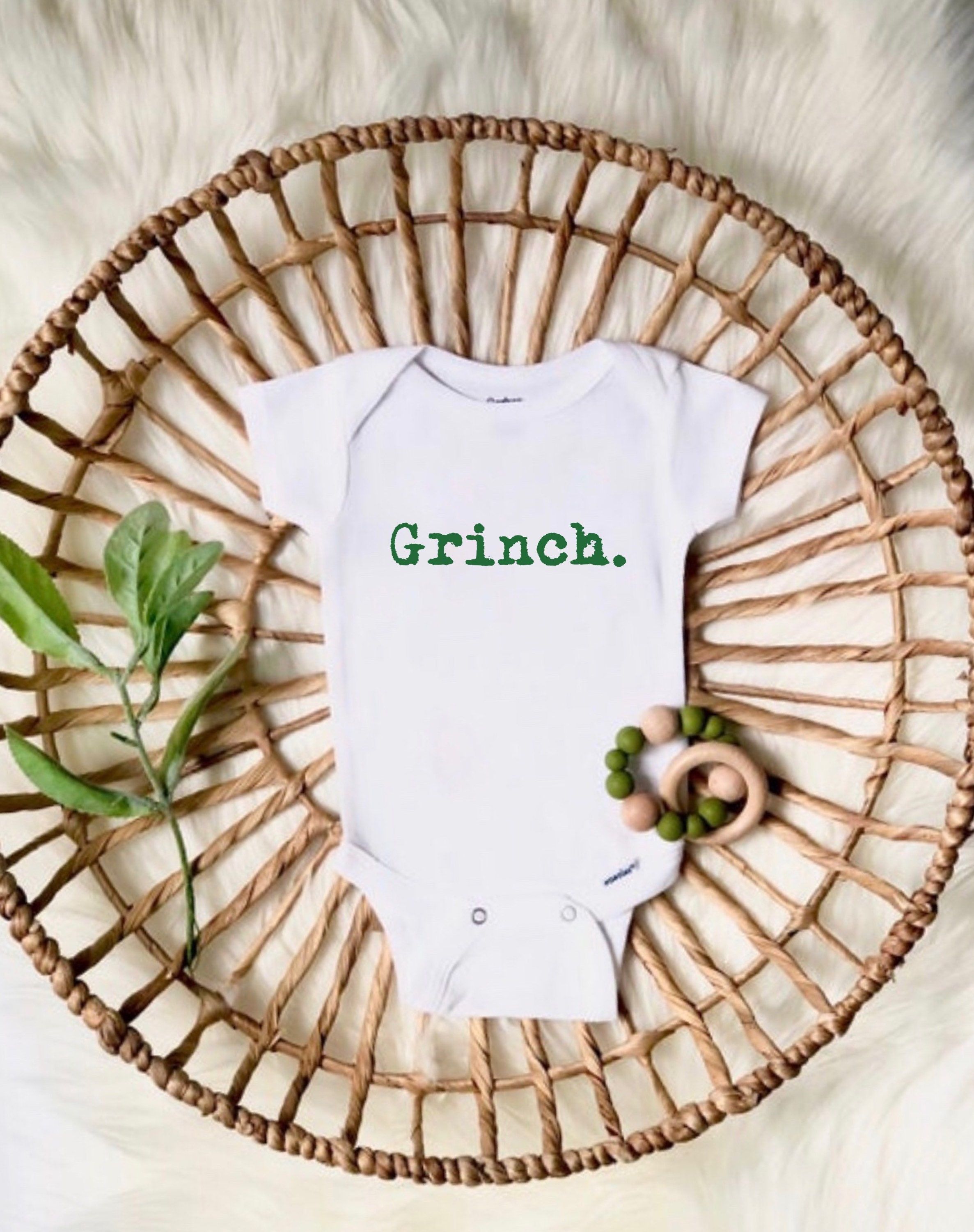 Grinch Christmas Baby Onesie Baby Christmas Clothes Short Etsy 日本