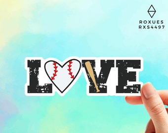 laptop decal Sports sticker macbook decal Sports Baseball Sticker Baseball Love Sticker Baseball Vinyl Sticker