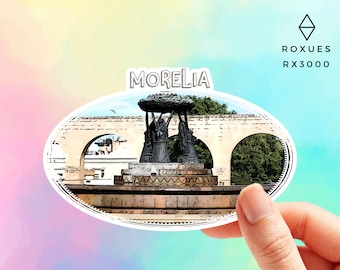 Morelia Stickers, Michoacan Stickers, Mexico, Travel Stickers, Stickers for Laptop, MacBook Pro Stickers, Waterbottle Stickers, Roxues