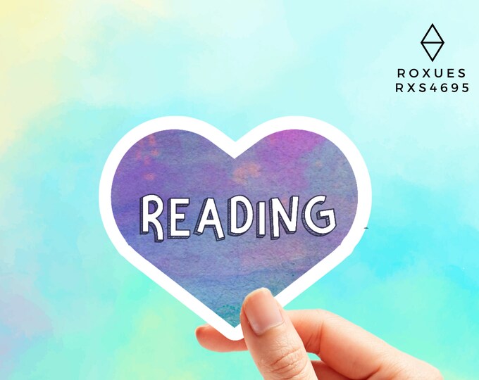 Read Hand Sticker Reading Sticker, Love Reading Sticker, Vinyl Sticker, Laptop Sticker ...