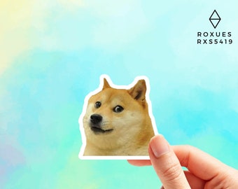 X5 Meme Animals vinyl sticker pack Shiba Inu Doge Cute Grumpy Cat Animals Puppy 