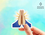 Praying Emoji Sticker Emoji Faces Cool Stickers Whatsapp - Etsy