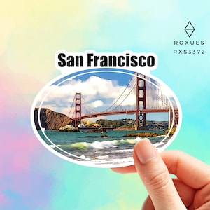 San Francisco Stickers, California Stickers, Travel Stickers, Stickers for Laptop, MacBook Pro Stickers, Waterbottle Stickers, Roxues