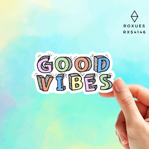 Good Vibes Sticker Vinyl Decal with Funny Phrase, Funny sticker, Water Bottle Decal Water Bottle Sticker
