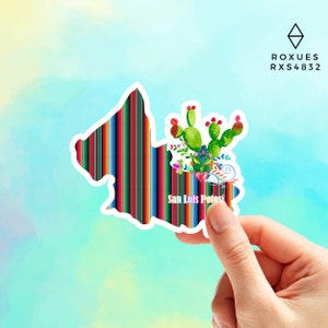 Zarape San Luis Potosi Mexico State | I love San Luis Potosi | Yo Amo San Luis Potosi | Mexico Sticker  Vinyl Decal MacBook Laptop Decal