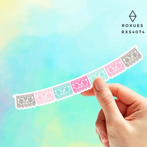 Papel Picado Sticker, Mexican Sticker, Mexico Sticker, Mexican Phrases, Funny Sticker, Water Bottle Sticker, Macbook Decal Laptop Sticker