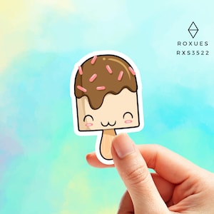 Ice Cream Popsicle Sticker Summer Kawaii Popsicle Sticker Lollipop Cute  Popsicle Water Bottle Sticker MacBook Vinyl Decal