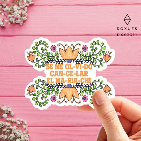 House of Flowers, Casa de las Flores, Paulina De La Mora Quotes Sticker Vinyl Decal Water Bottle Decal