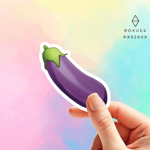 Eggplant Emoji Sticker, Emoji Faces, Cool Stickers, Whatsapp Emojis, Stickers for Laptop, MacBook Pro Stickers, Waterbottle Stickers