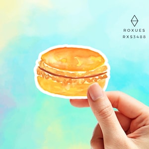 Macaroon sticker, foodie sticker, water bottle decal, food sticker, watercolor sticker