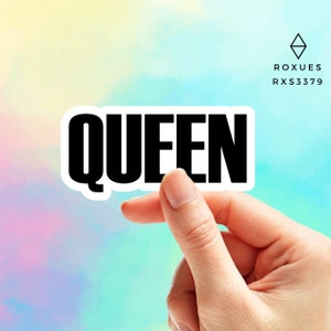 Queen Sticker, Sticker For A Queen, Queen, Laptop Stickers, Macbook Stickers, Water Bottle Sticker, Sticker, Decal