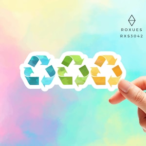 Reduce Reuse Recycle Mother Earth Environmental Sticker MacBook Decal Save The Earth Sticker