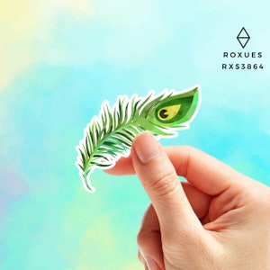 Peacock feather sticker | Bird Sticker | Animal Decal | Laptop Sticker | Hydroflask Sticker | Water Bottle Decal | Peacock Sticker