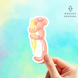 Balloon Monkey Animals Sticker, Water Bottle Sticker, Laptop Sticker, Balloon Animals, Animals Sticker, MacBook Stickers, Macbook Decal