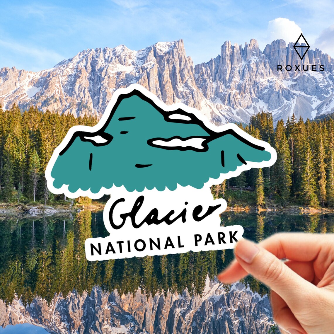 Travel Decal Glacier National Park "See America First" Vintage Sticker - Foto 12