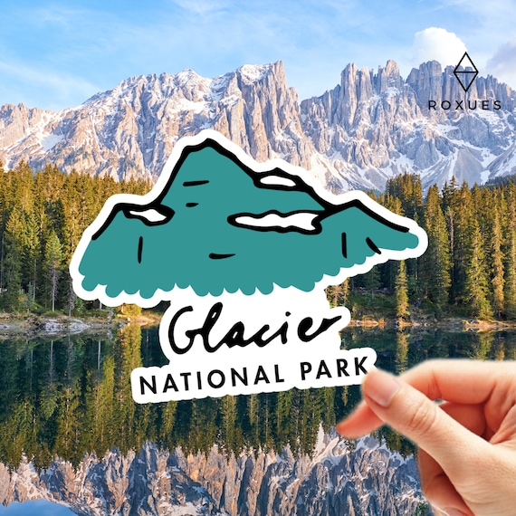 Glacier National Park VINYL STICKER Stickers for Laptop | Etsy